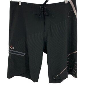 Billabong Mens Platinum Traveler X Board Shorts Black Grey Size 34 Stretch New